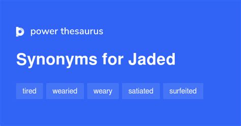 jaded thesaurus